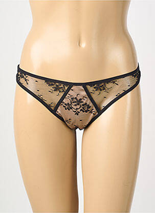 Tanga siuvinėjimas juodas ANDRES SARDA moteris