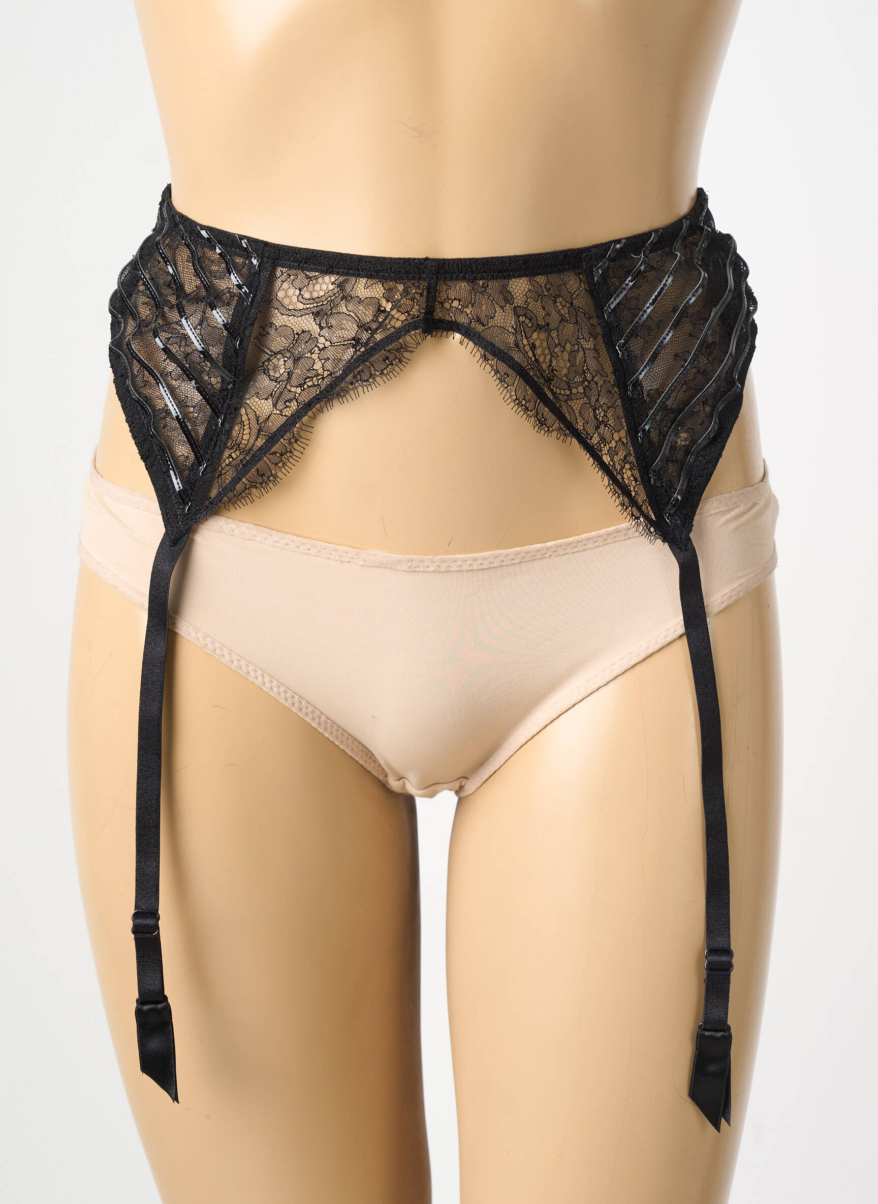 Korsetas/diržas reguliuojamos elastinės petnešos juodas ANDRES SARDA moteris