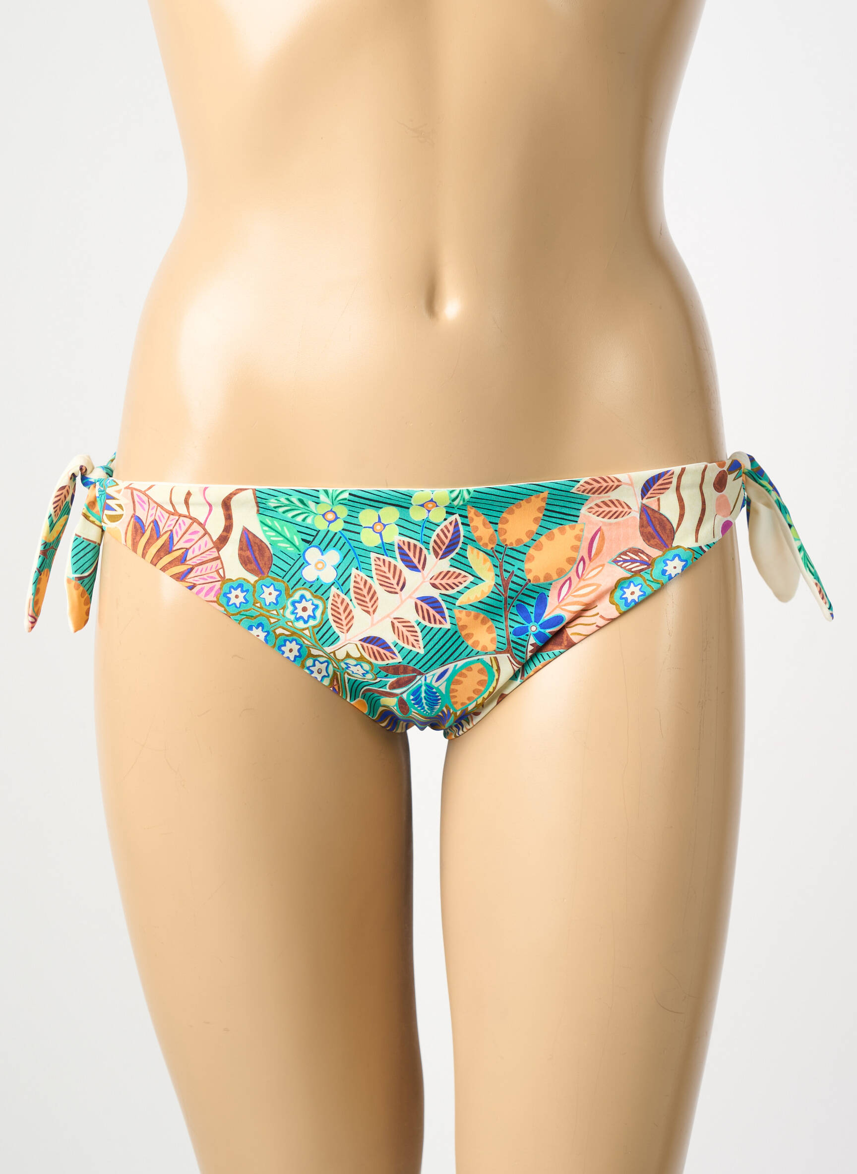 Maudymosi kelnaitės gėlių raštas bikini bežinis VERDISSIMA moteris