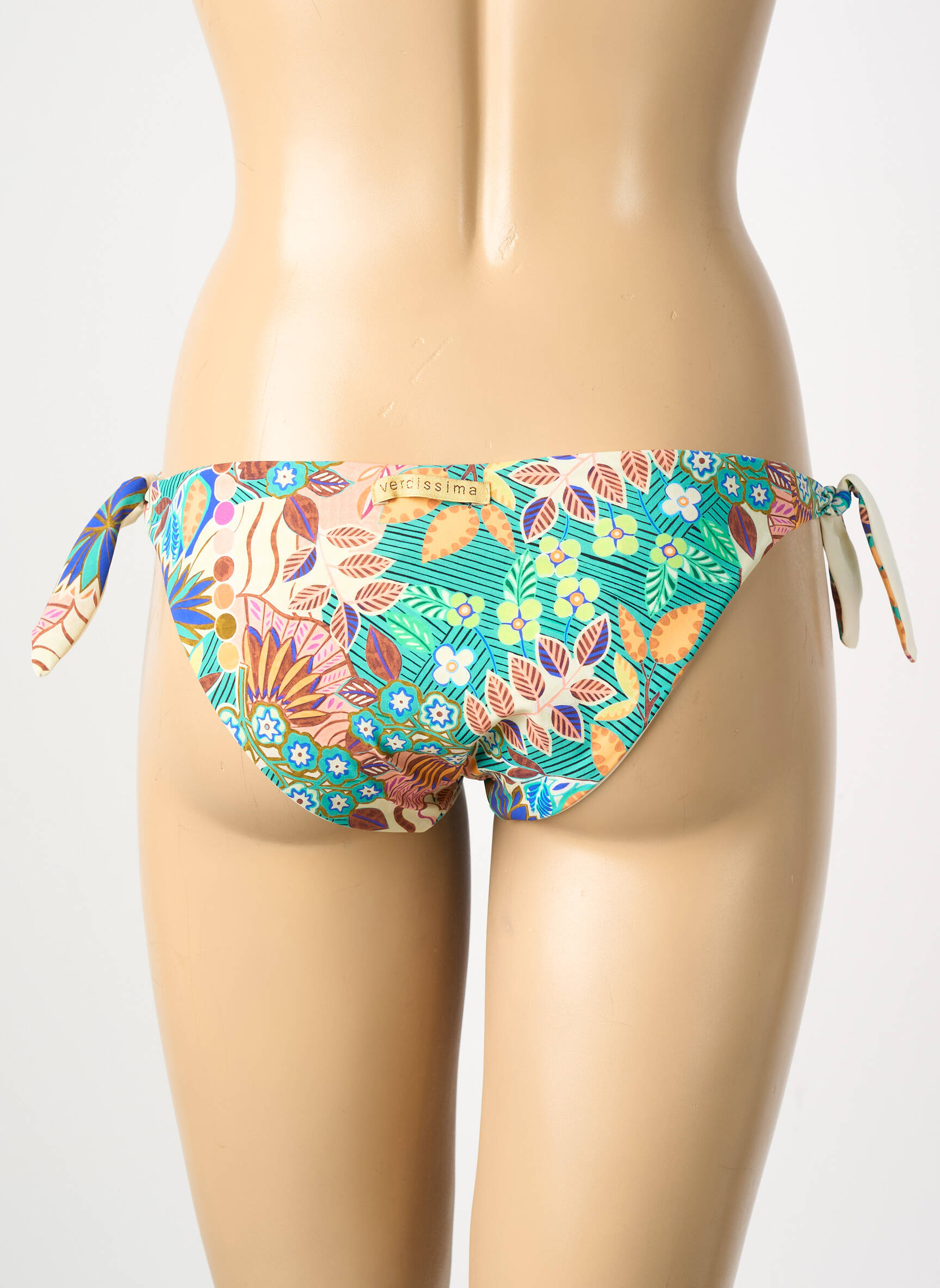 Maudymosi kelnaitės gėlių raštas bikini bežinis VERDISSIMA moteris