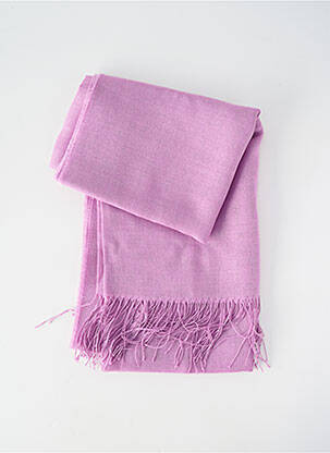 Šalikas fringe apdaila violetinis ALPAGA NATURE moteris