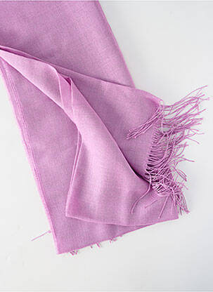 Šalikas fringe apdaila violetinis ALPAGA NATURE moteris