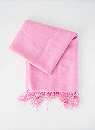 Šalikas fringe apdaila rožinė ALPAGA NATURE moteris