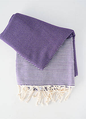 Šalikas fringe apdaila violetinis VERDISSIMA moteris
