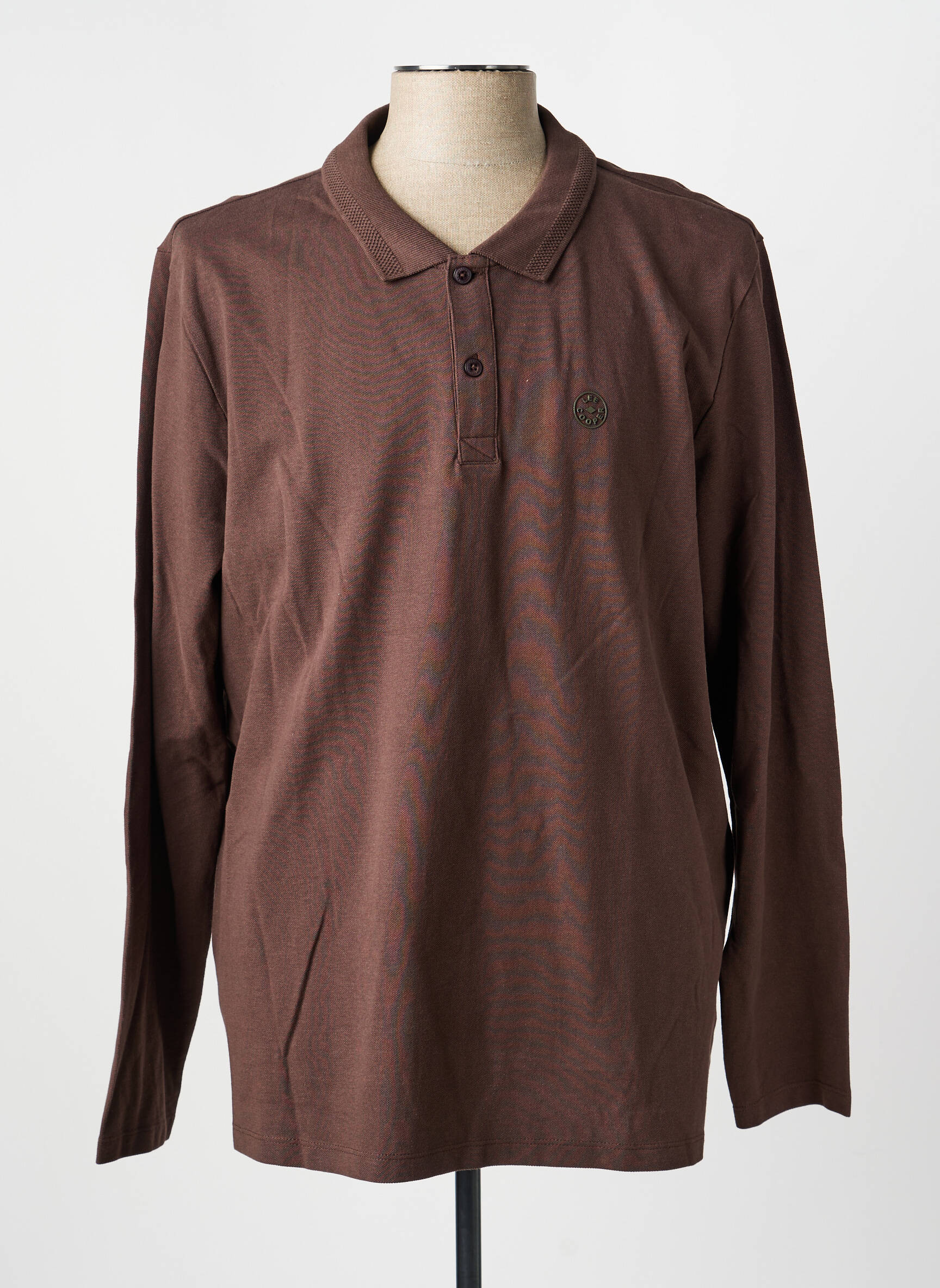 Polo ilgos rankovės ilgos rankovės rudas LEE COOPER vyras