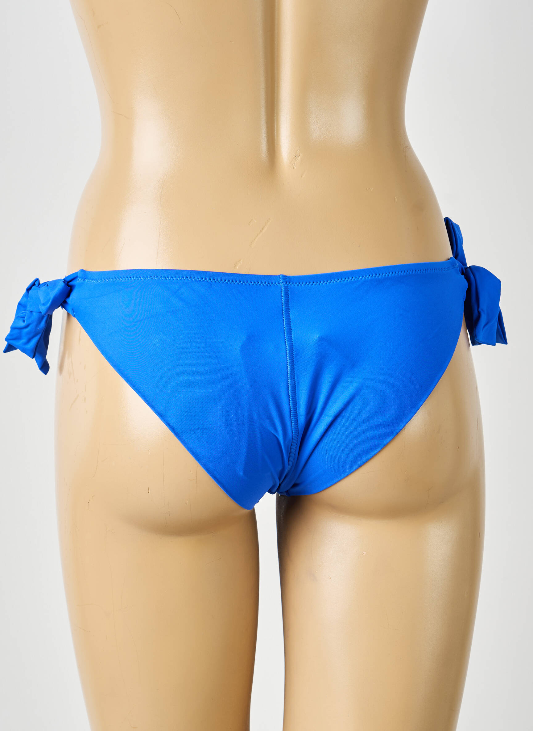 Maudymosi kelnaitės satino audinys bikini mėlyna ANTIGEL moteris
