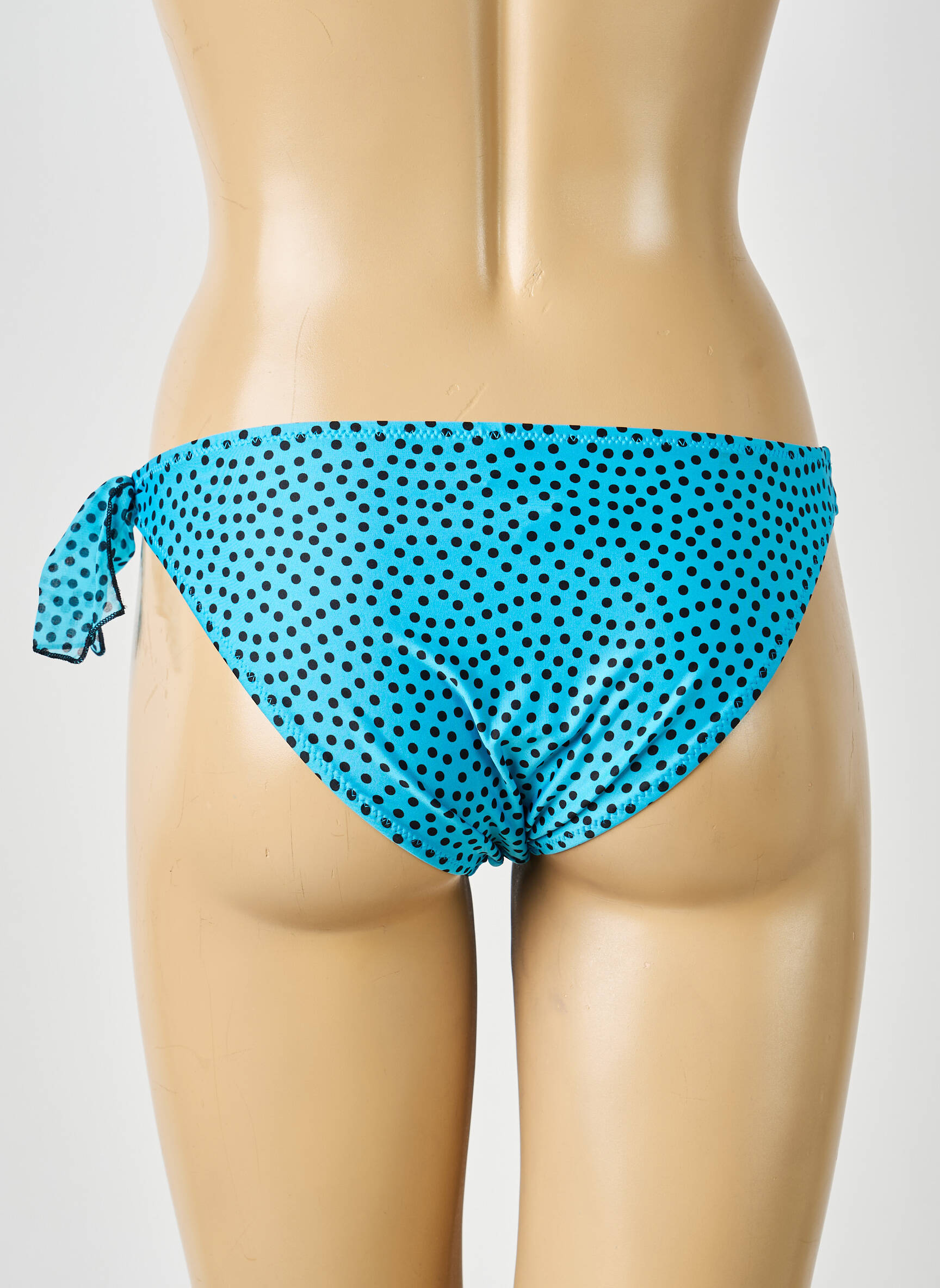 Maudymosi kelnaitės satino efektas bikini mėlyna ANTIGEL moteris