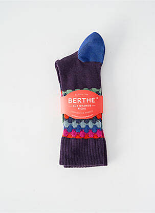 Kojinės fantazijos raštas violetinis BERTHE AUX GRANDS PIEDS moteris