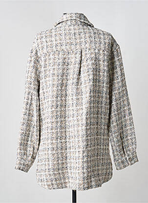 Kasdienis švarkas tiesi kirpimas baltas B.YOUNG moteris
