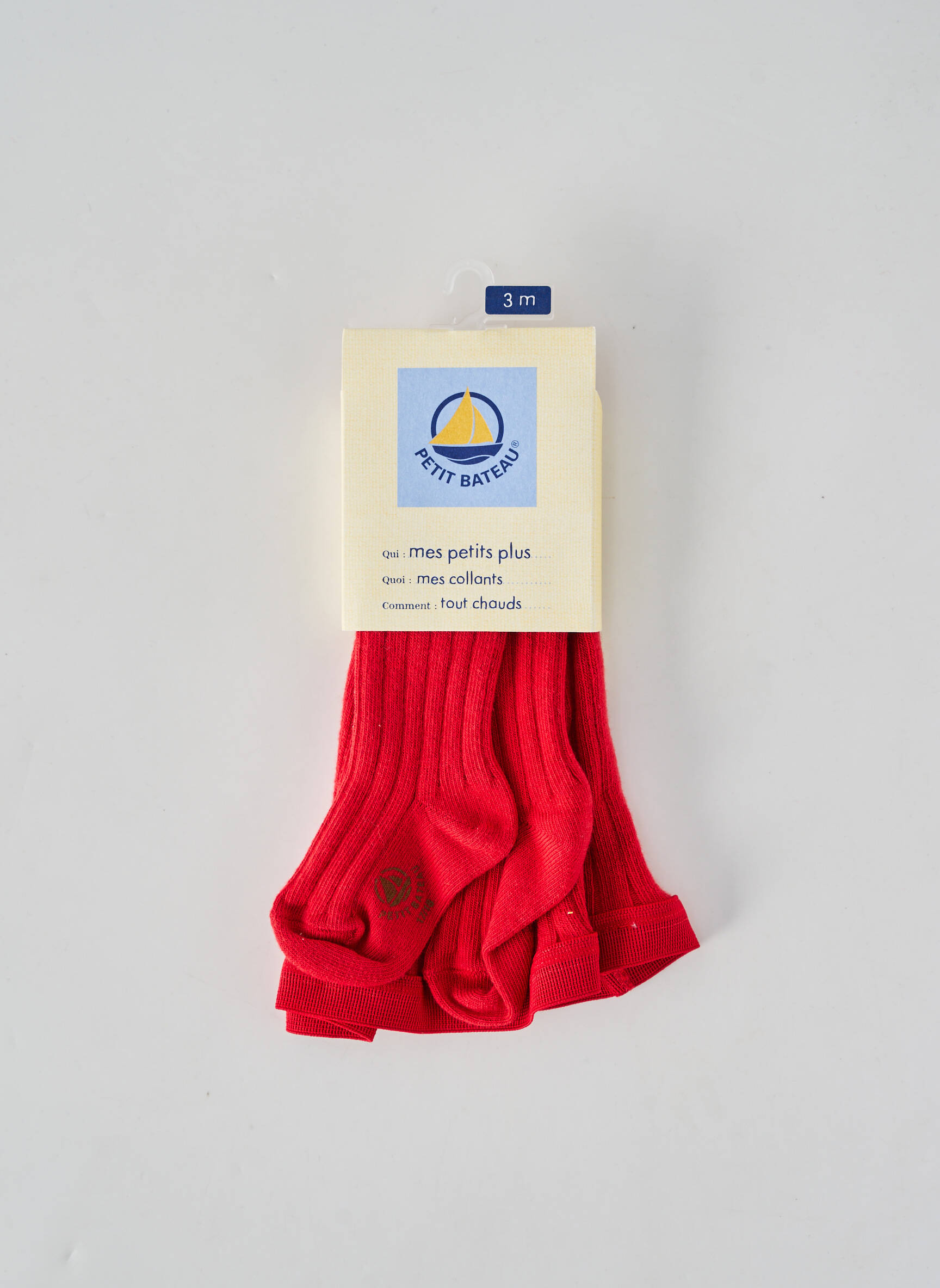 Kojinės ribotas audinys raudona PETIT BATEAU mergina