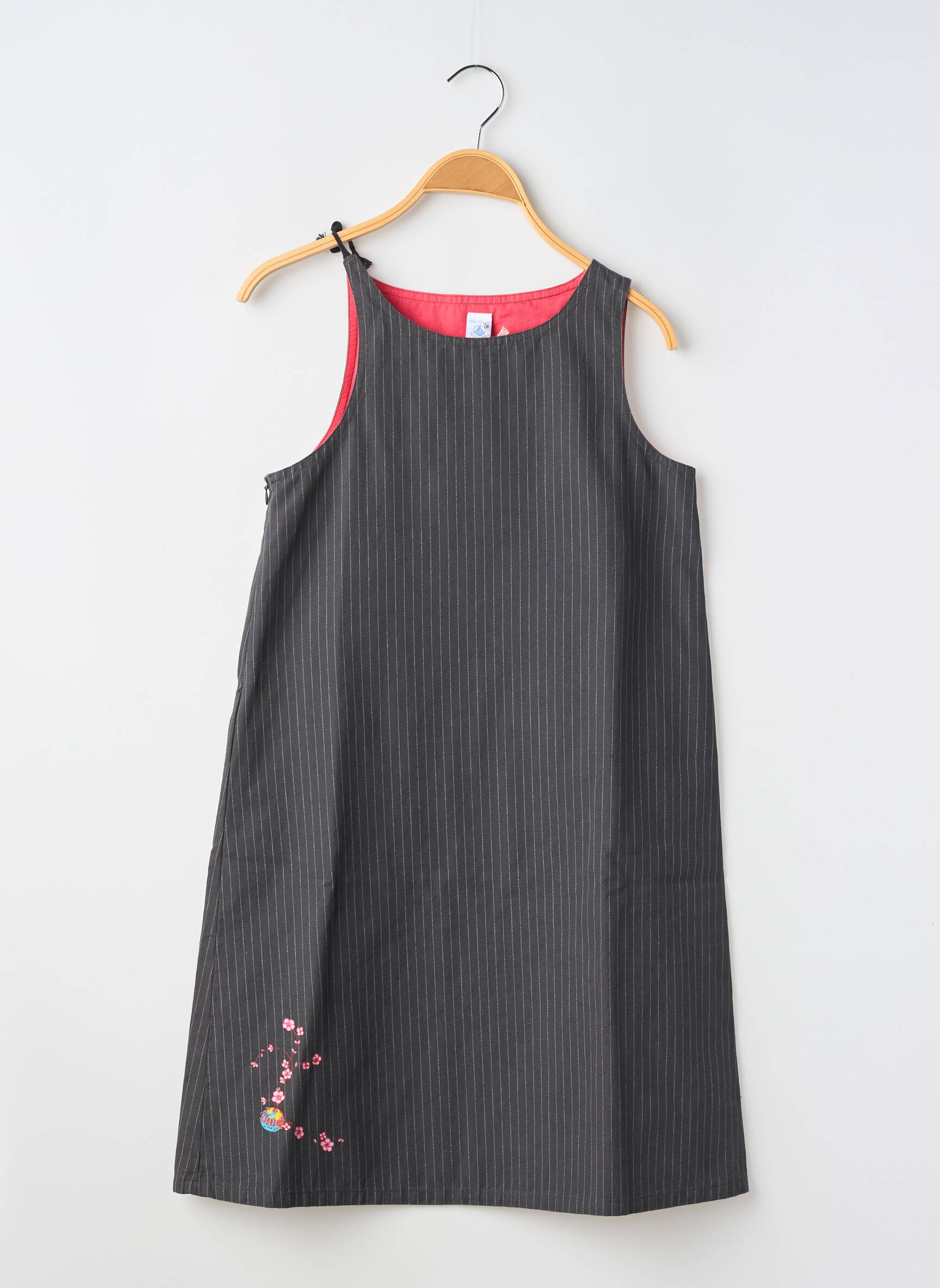 Pusilgių suknelė be rankų be rankų pilka PETIT BATEAU mergina