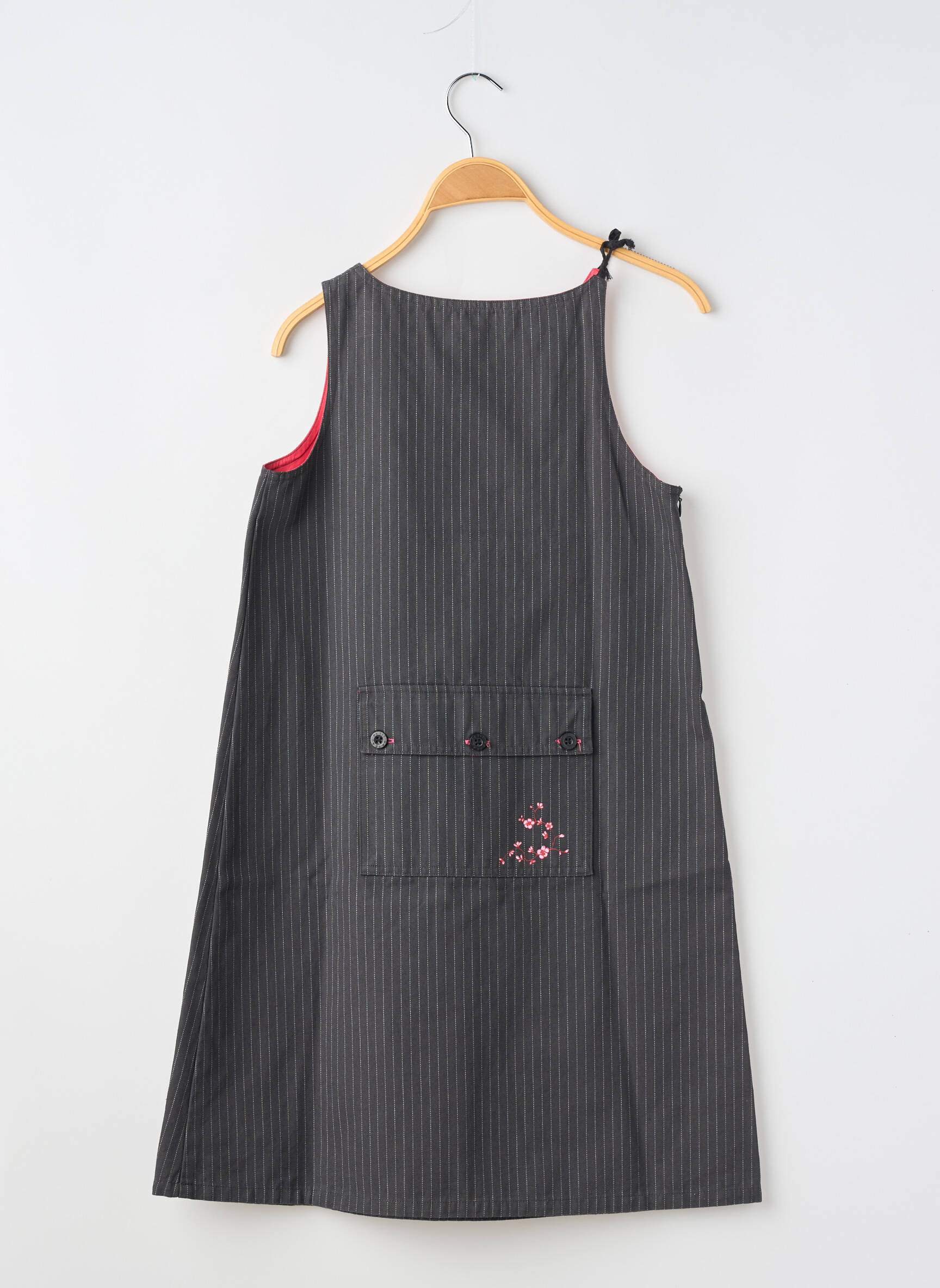 Pusilgių suknelė be rankų be rankų pilka PETIT BATEAU mergina