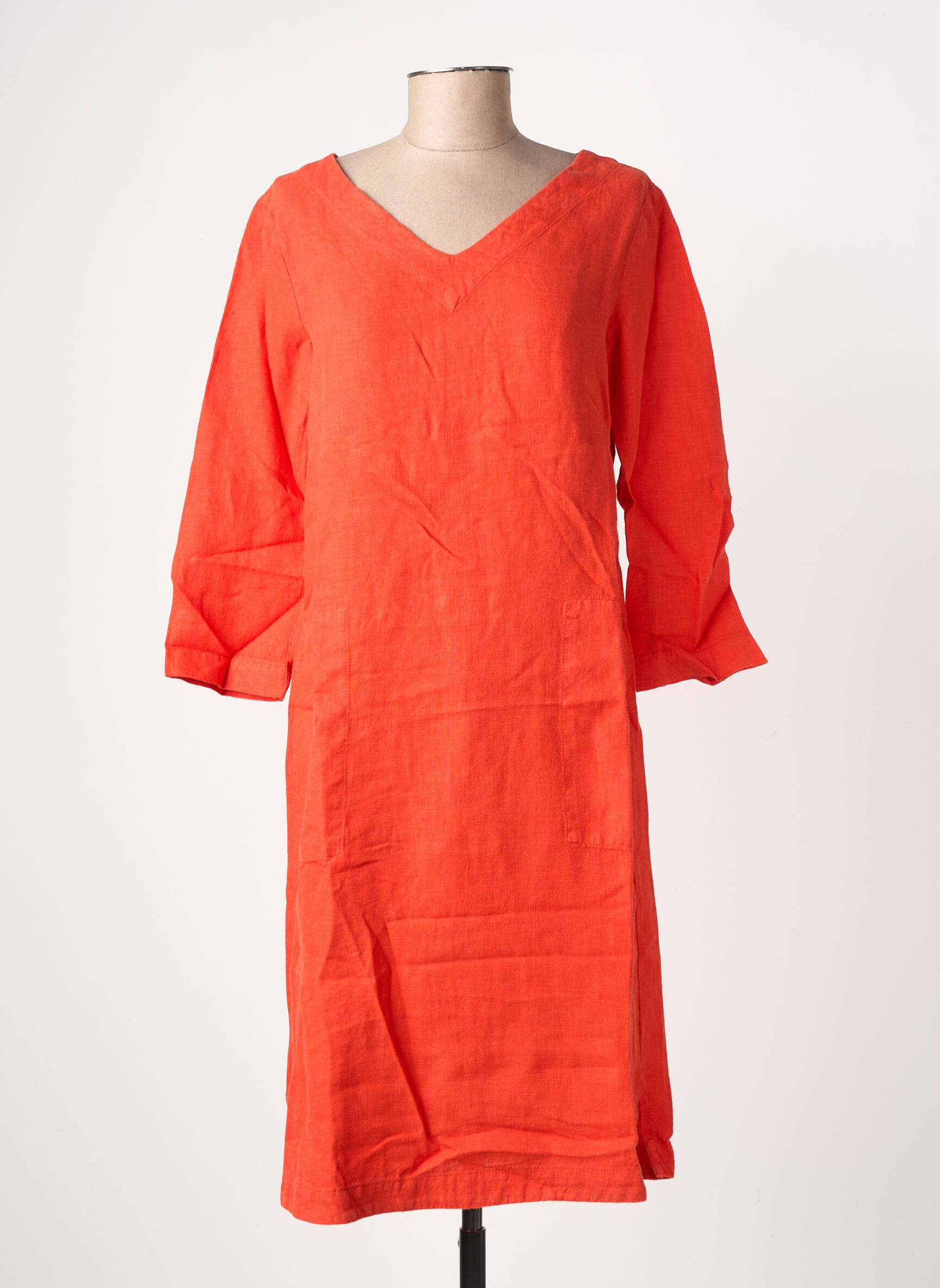 Pusilgių suknelė 3/4 rankovės 3/4 rankovės raudona COUTURIST moteris