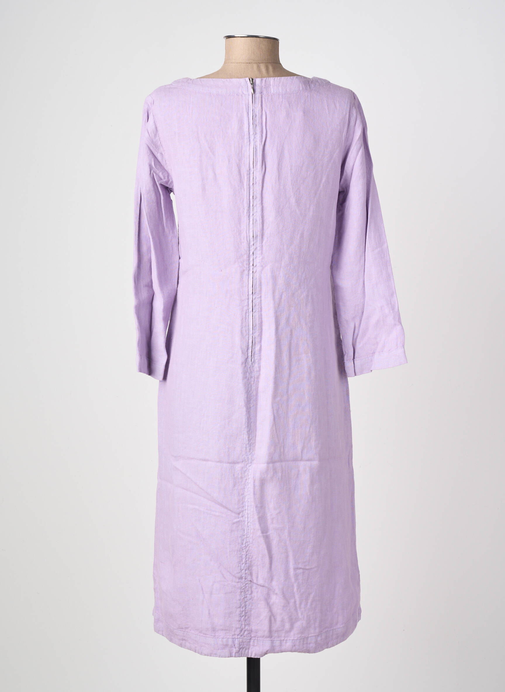 Pusilgių suknelė 3/4 rankovės 3/4 rankovės violetinis COUTURIST moteris