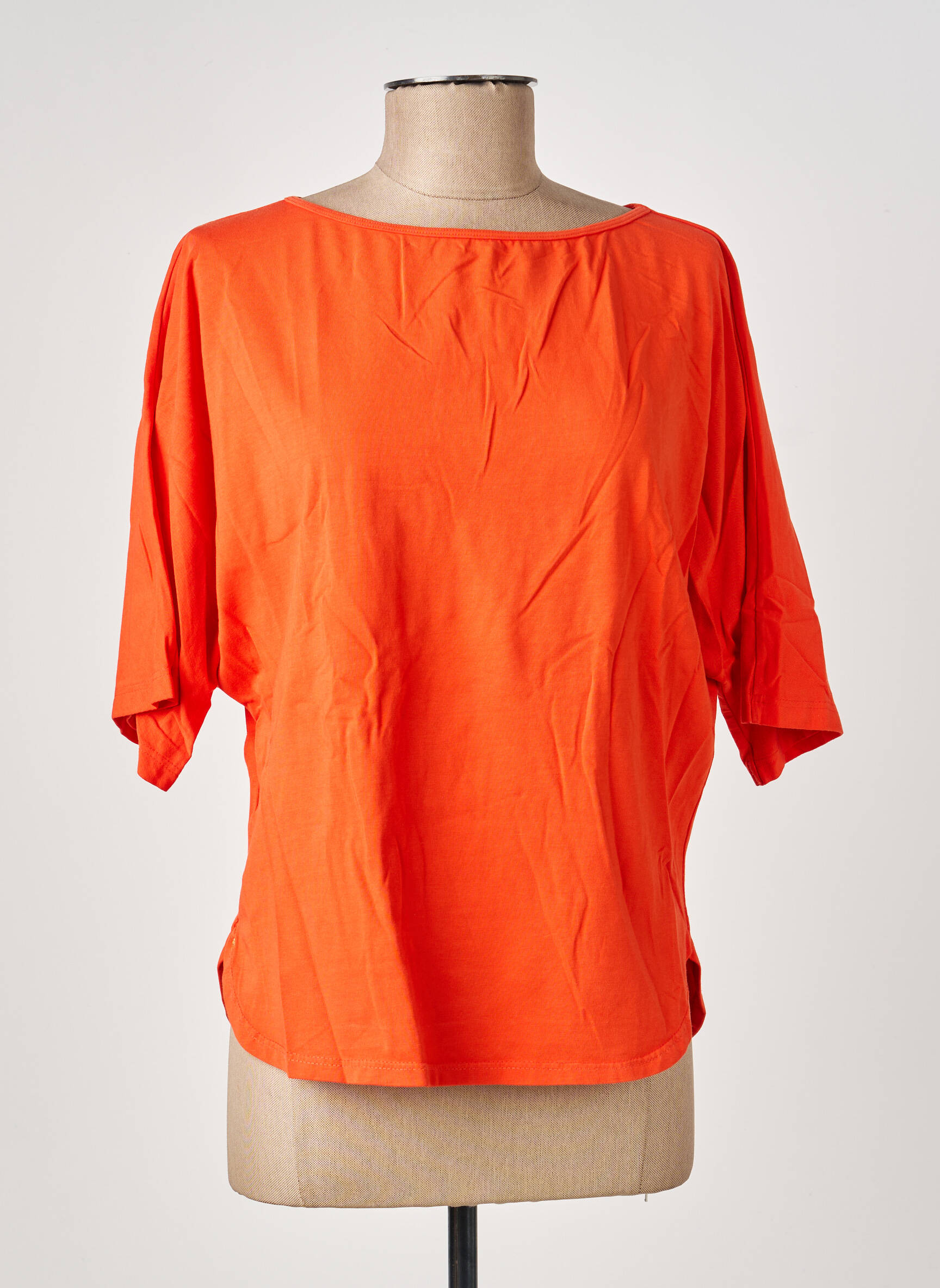 T-marškinys 3/4 rankovės 3/4 rankovės oranžinė COUTURIST moteris