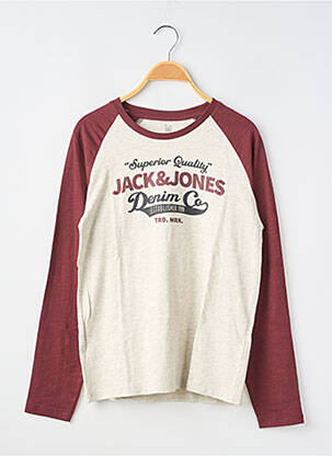 T-marškinys ilgos rankovės ilgos rankovės pilka JACK & JONES berniukas