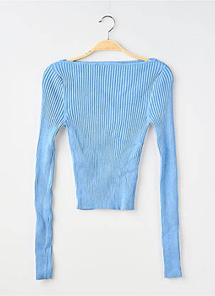 Megztinis bateau apykaklė ilgos rankovės mėlyna H&M moteris