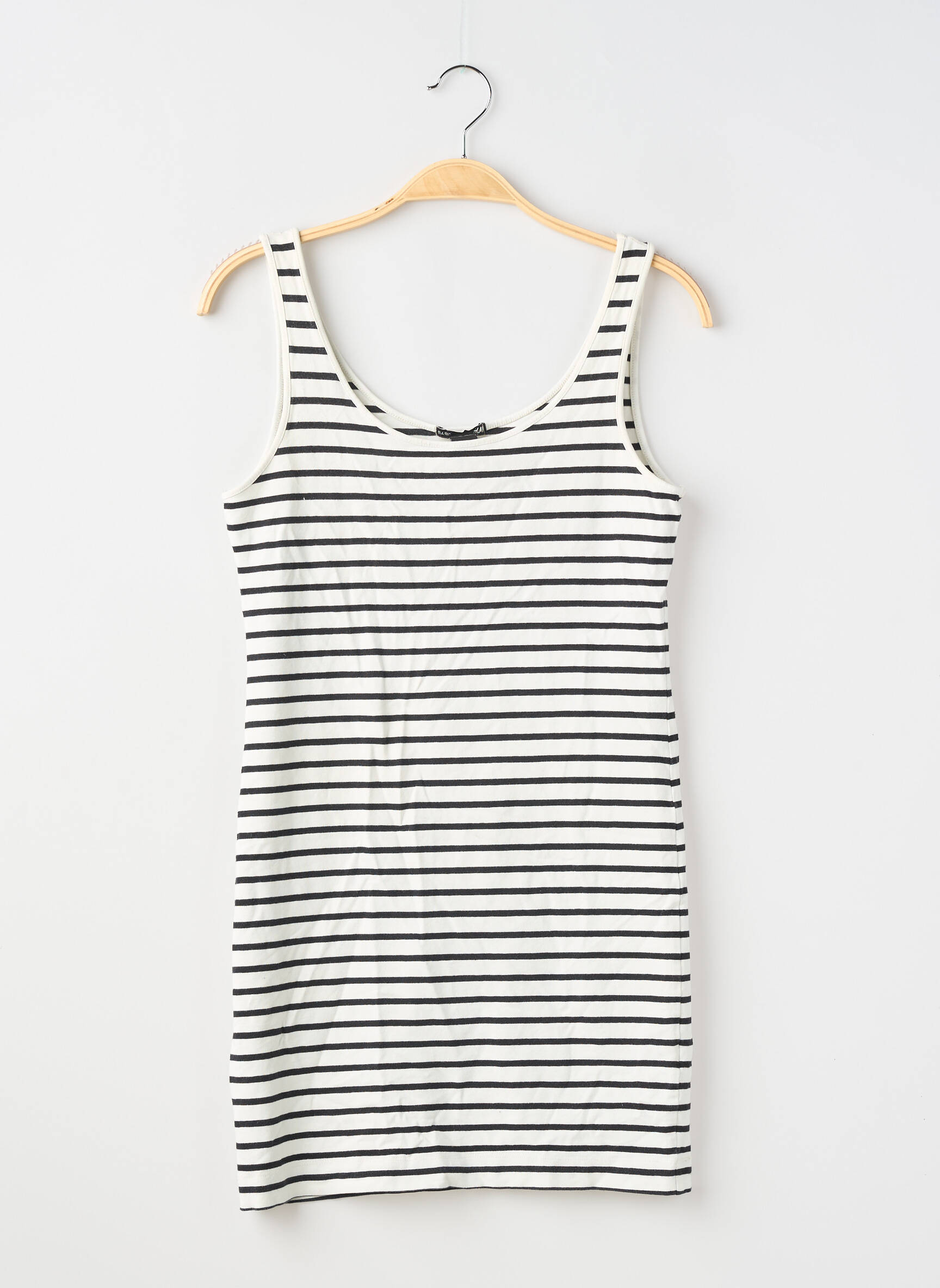 Viršūnė centrinė iškirptė plonos dirželiai baltas H&M moteris
