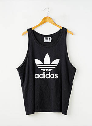 Marškiniai be rankovių tamprumas be rankų juodas ADIDAS moteris