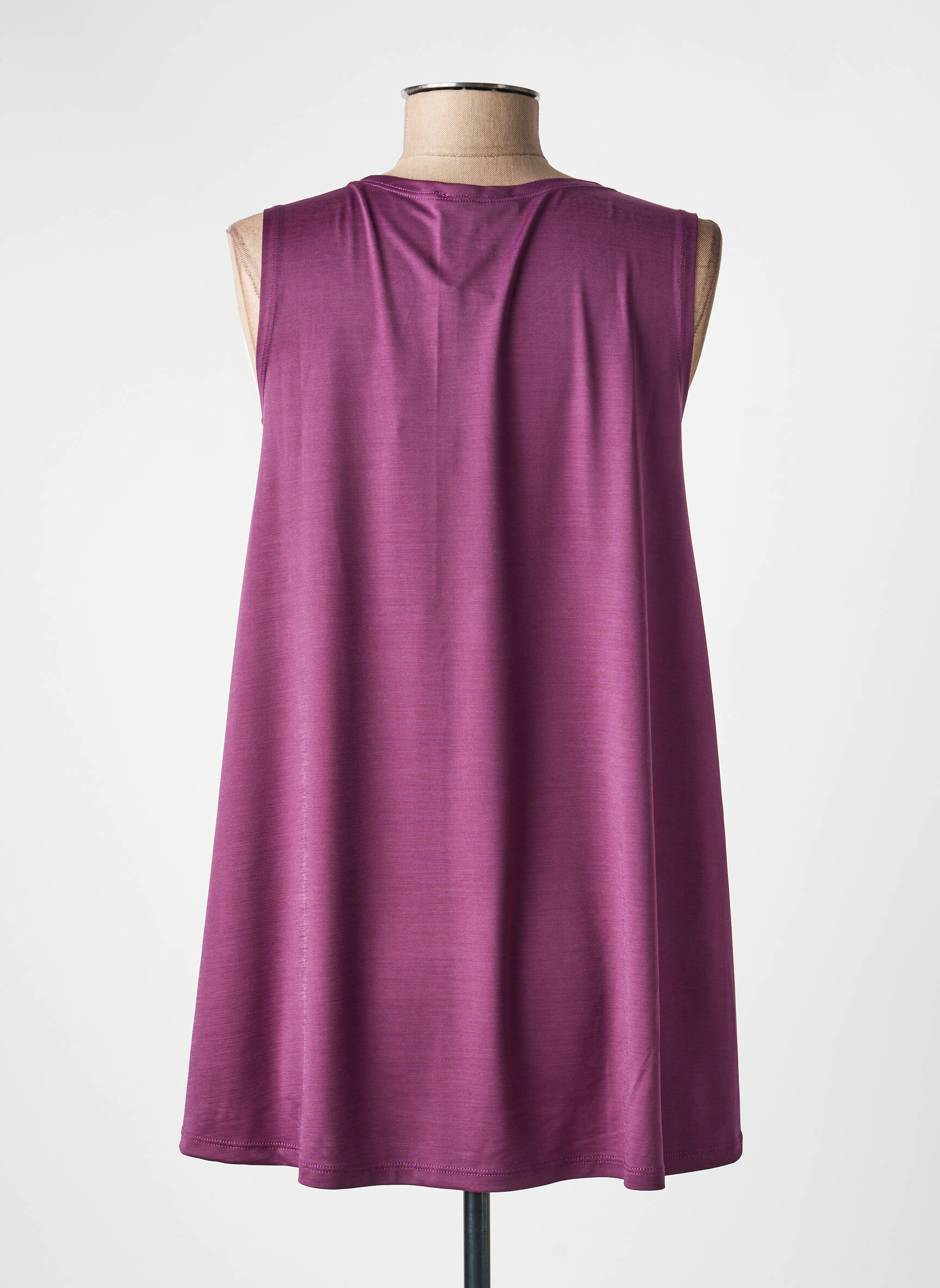 Viršūnė tamprumas be rankų violetinis KOZAN moteris