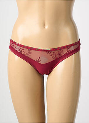Tanga satino efektas raudona PASSIONATA moteris