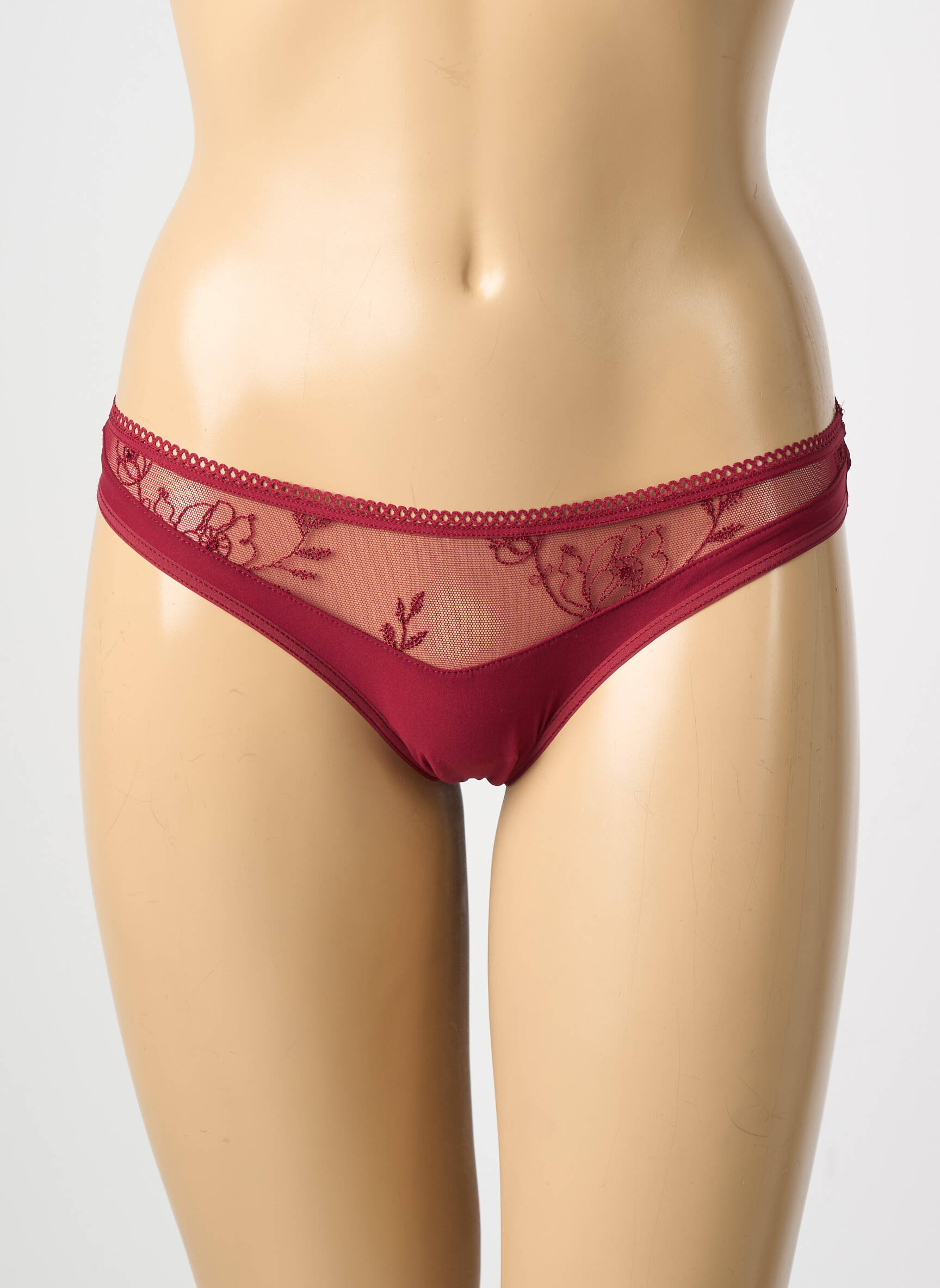 Tanga satino efektas raudona PASSIONATA moteris