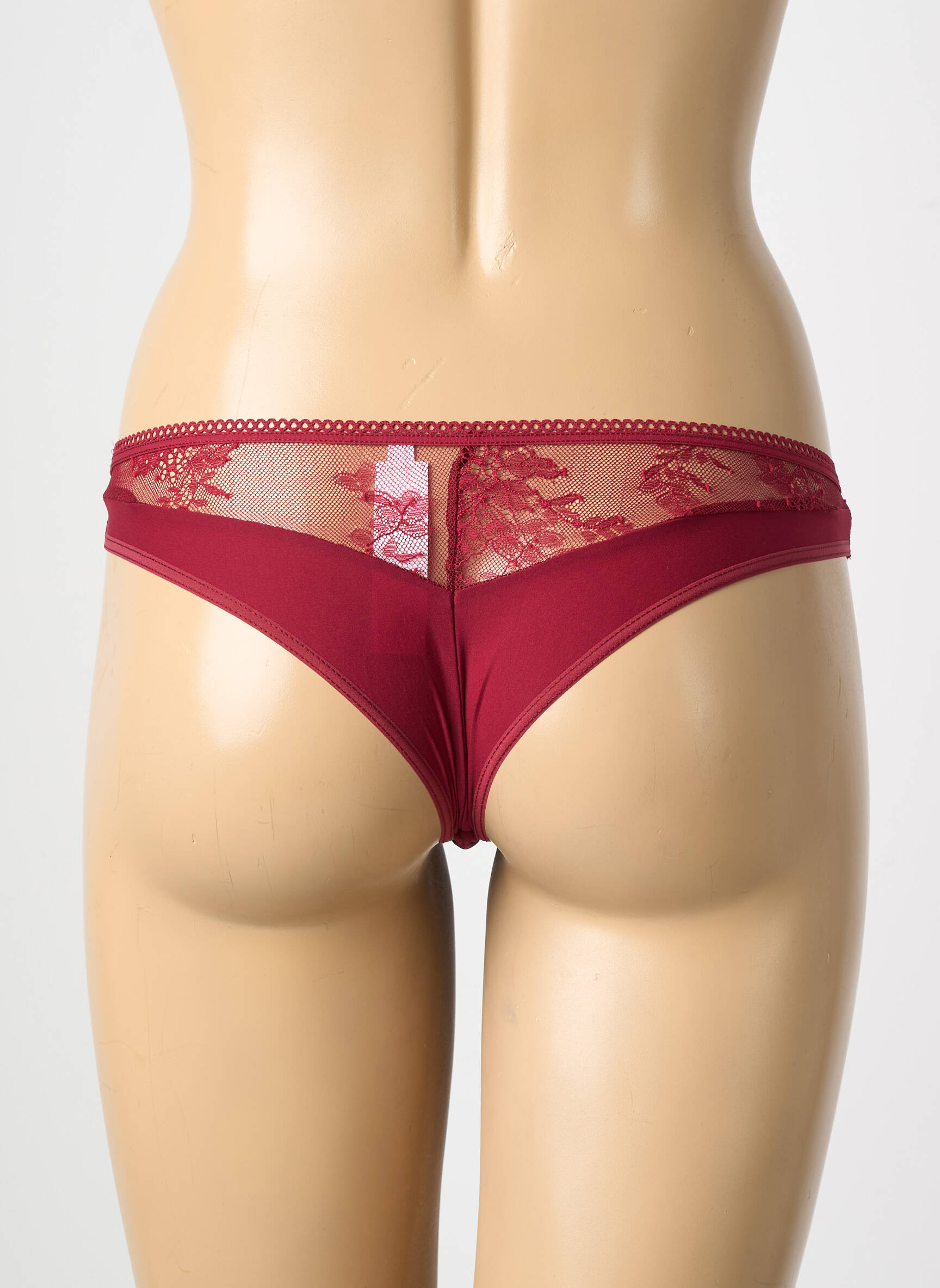 Tanga satino efektas raudona PASSIONATA moteris