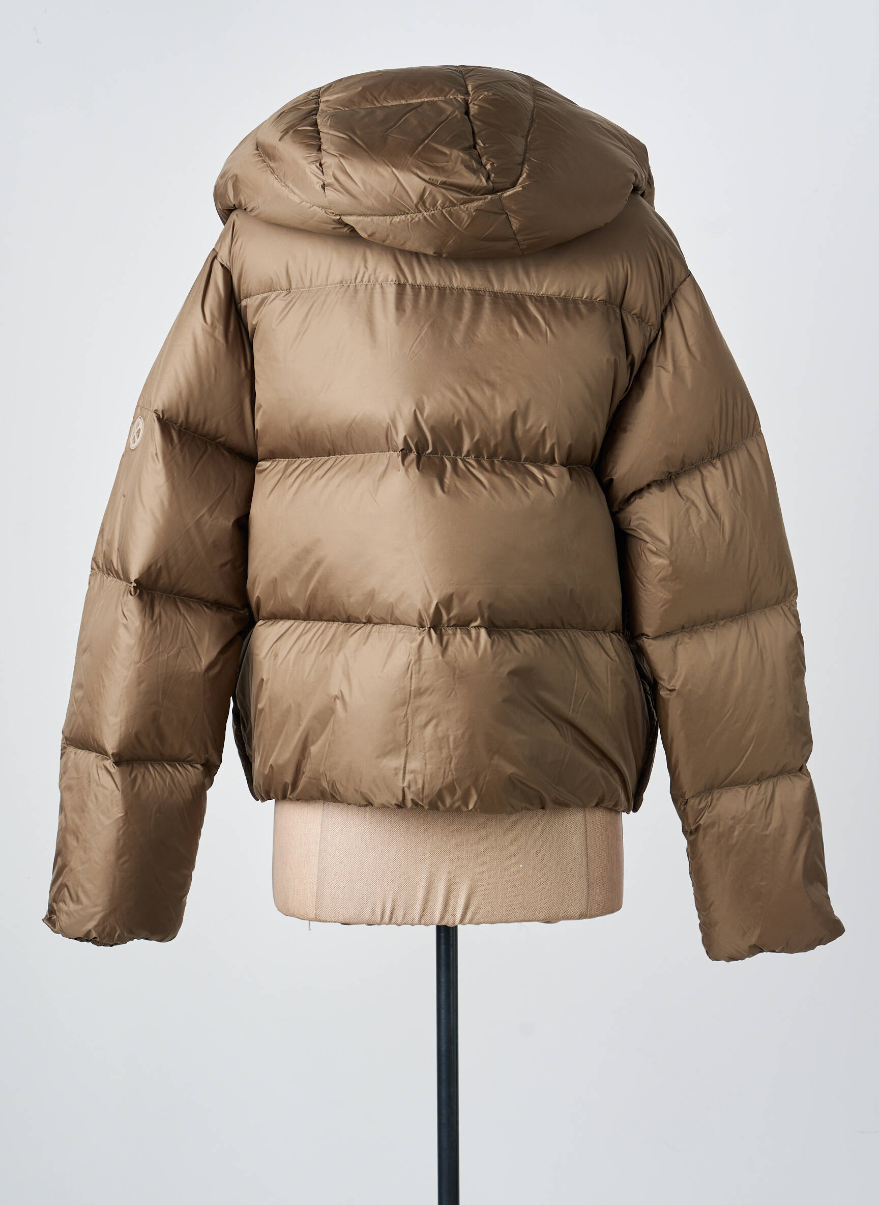 Pūkinė striukė ilgos rankovės su gobtuvu rudas MPC (MA PETITE CAPSULE) moteris