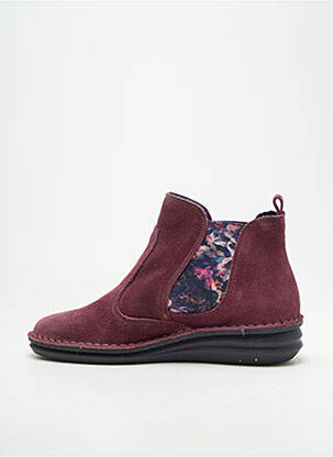 Batai/botai nubuko audinys plokščias kulnas iki 3 cm violetinis ON FOOT moteris