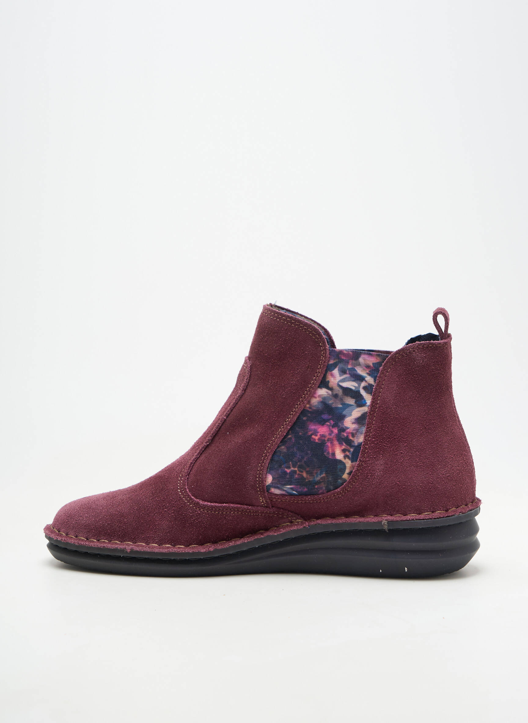 Batai/botai nubuko audinys plokščias kulnas iki 3 cm violetinis ON FOOT moteris