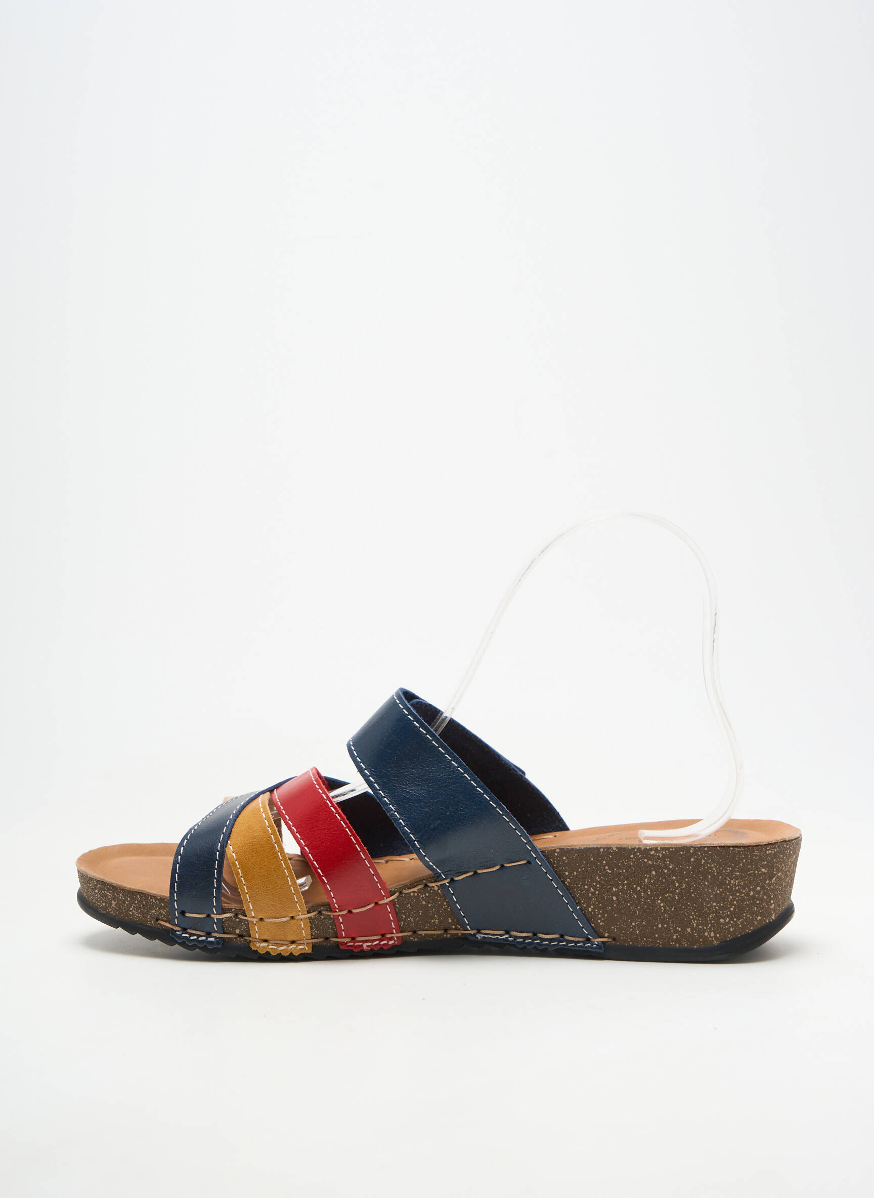 Mule/sabotai lygus medžiaga kulnas nuo 4 iki 6 cm mėlyna FLY FLOT moteris