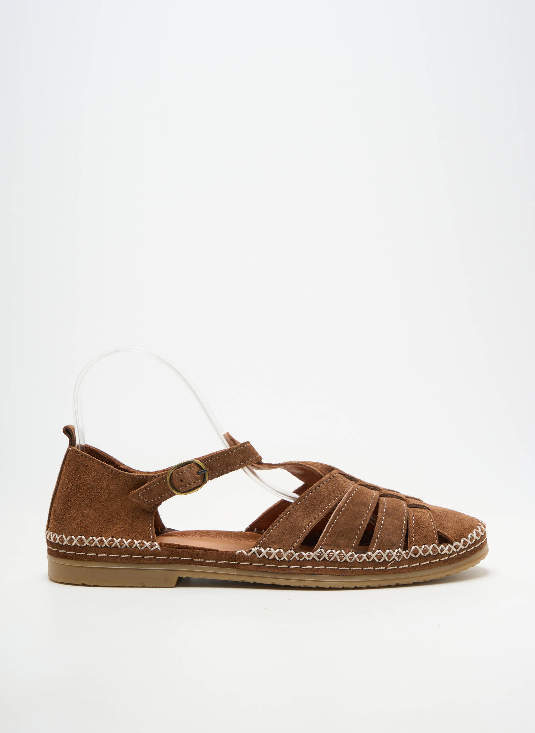 Sandalai/nu pėdos chiquet plokščias kulnas iki 3 cm rudas COCO ET ABRICOT moteris
