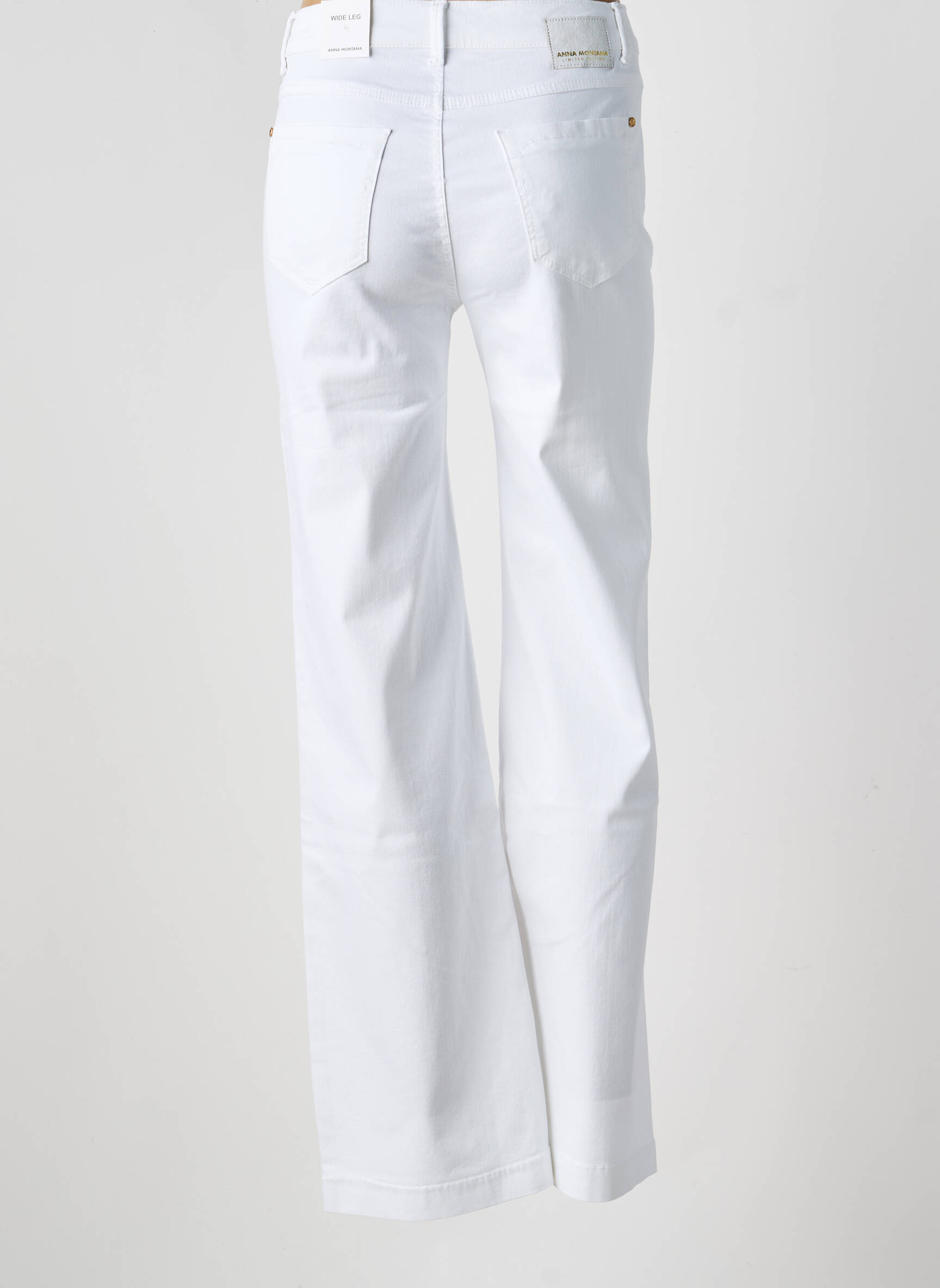 Bootcut džinsai aukšta talija aukšta talija baltas ANNA MONTANA moteris