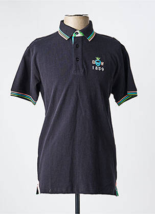 Polo tiesi kirpimas trumpas rankovės juodas BLACK WELLIS vyras