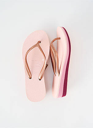 Šlepetės plokščias kulnas iki 3 cm rožinė HAVAIANAS moteris