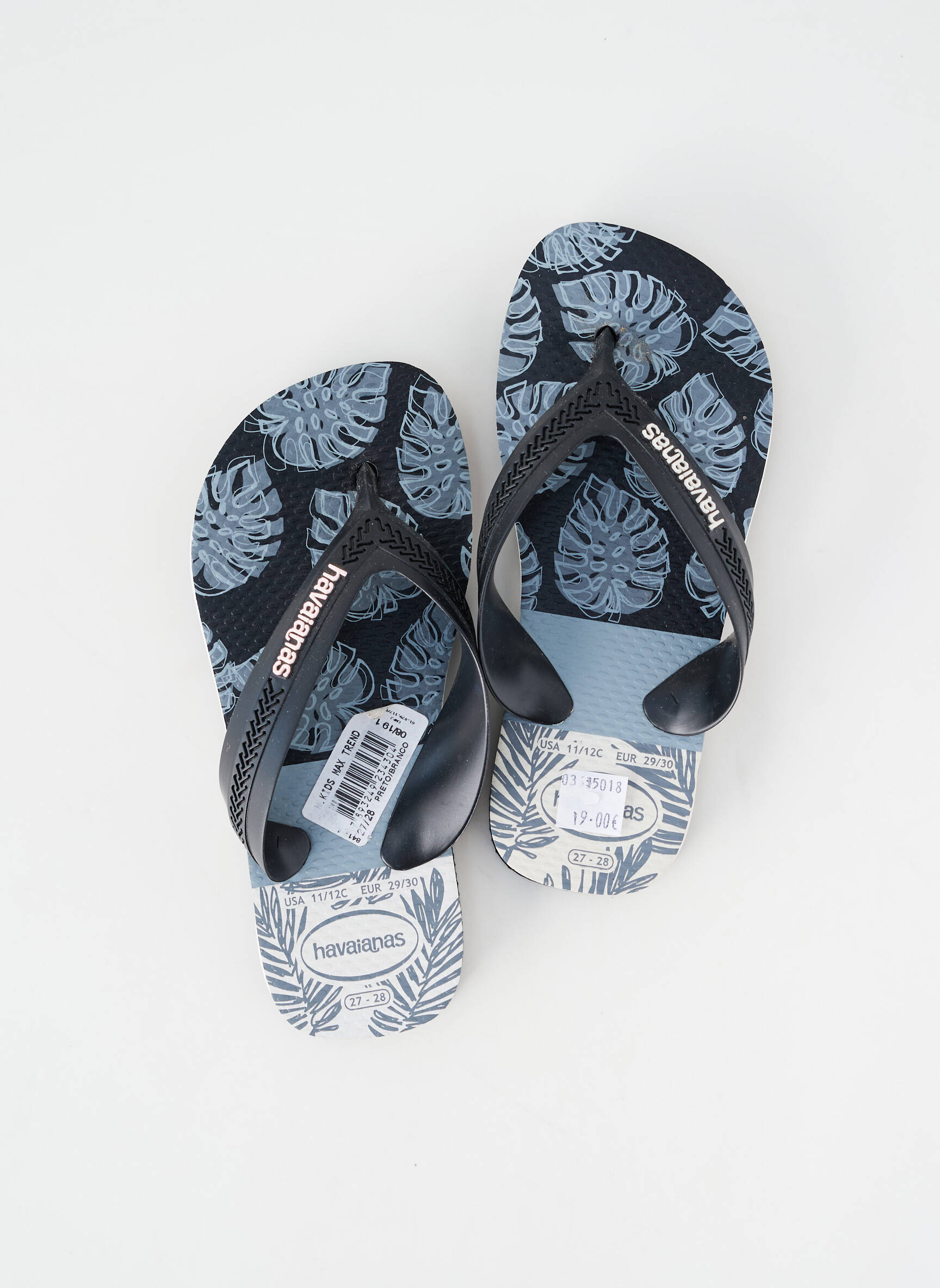 Šlepetės apvalus mygtukas pilka HAVAIANAS vaikas