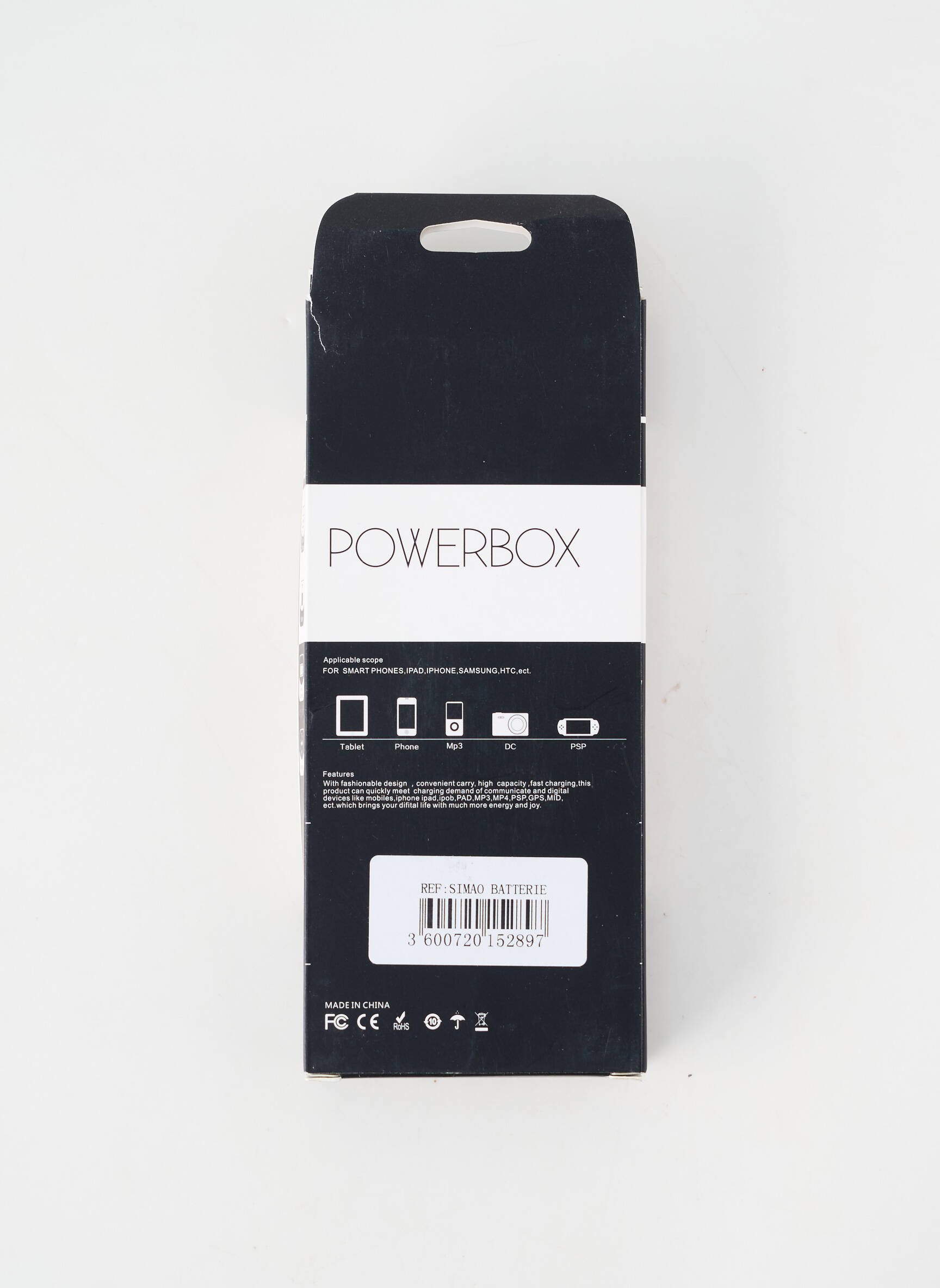 Įvairūs priedai baltas POWERBOX unisexas