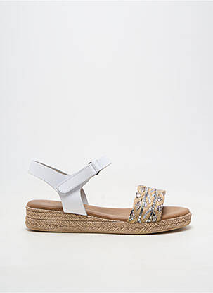 Sandalai/nu pėdos lygus medžiaga plokščias kulnas iki 3 cm baltas LA MAISON DE L'ESPADRILLE moteris