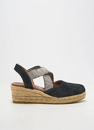 Espadrilės nubuko audinys kulnas nuo 4 iki 6 cm juodas LA MAISON DE L'ESPADRILLE moteris