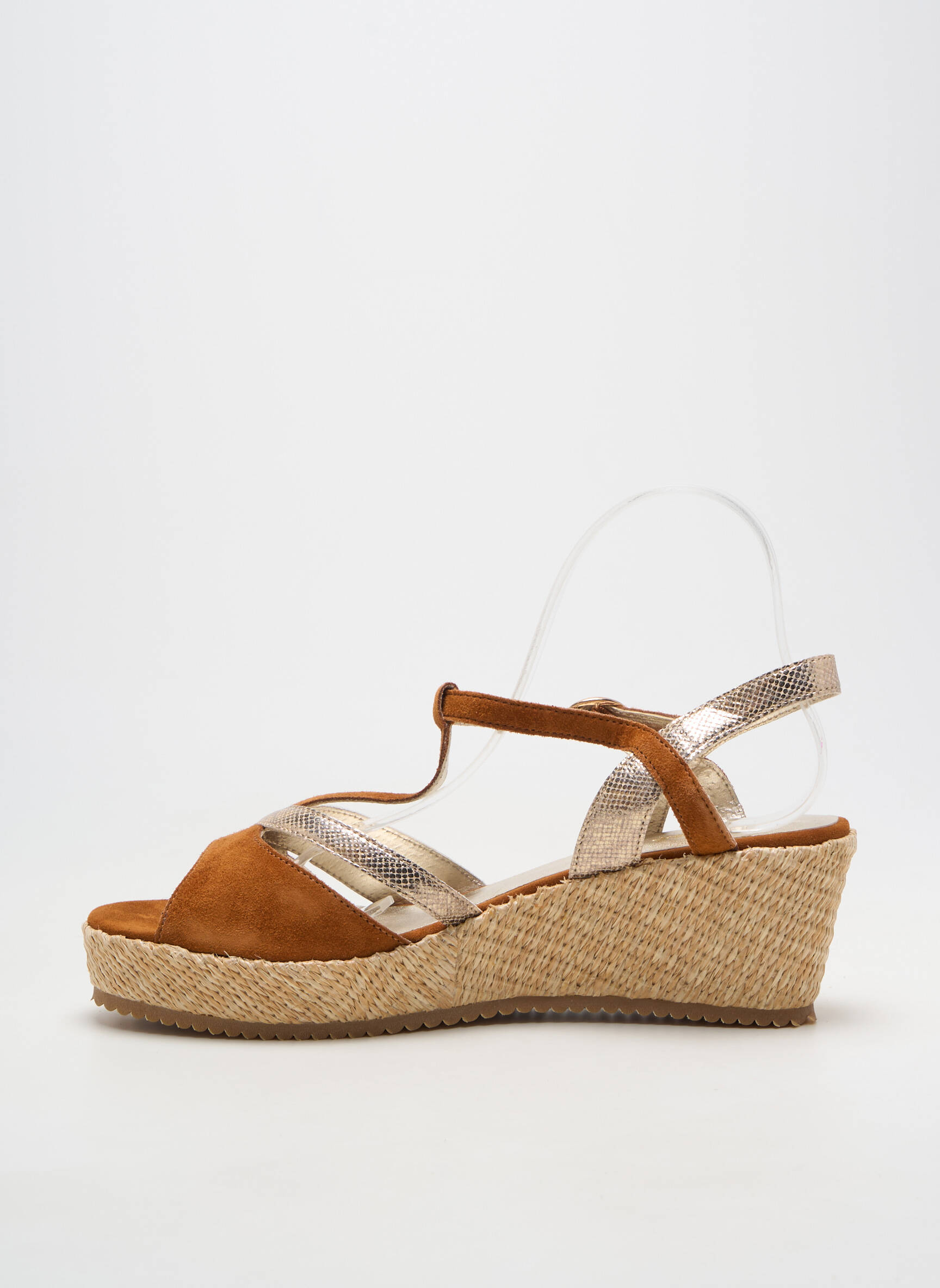 Espadrilės užsegimas kilpa(s) kulnas nuo 7 iki 9 cm rudas SWEET moteris