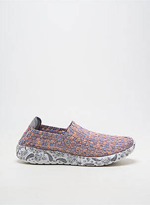 Slip-on batai apvalus mygtukas plokščias kulnas iki 3 cm oranžinė ROCK SPRING moteris