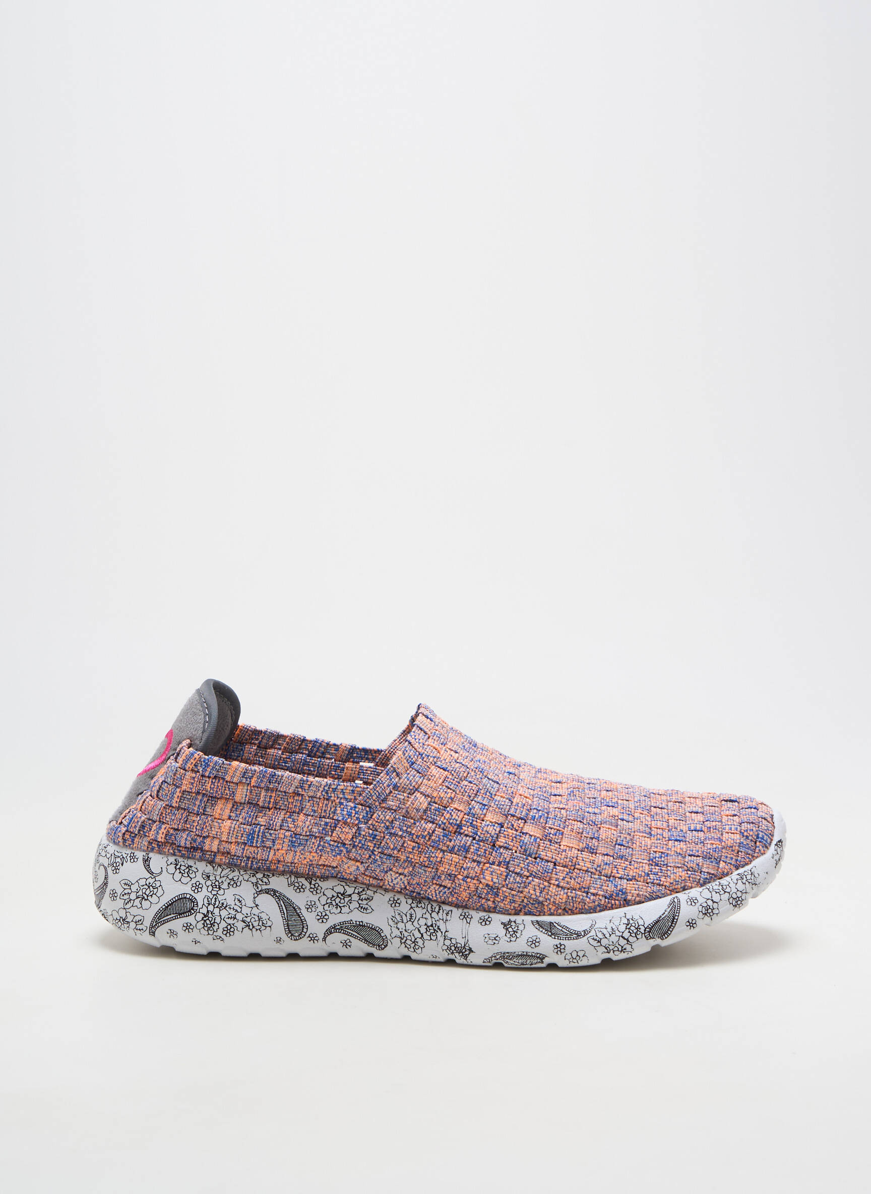 Slip-on batai apvalus mygtukas plokščias kulnas iki 3 cm oranžinė ROCK SPRING moteris