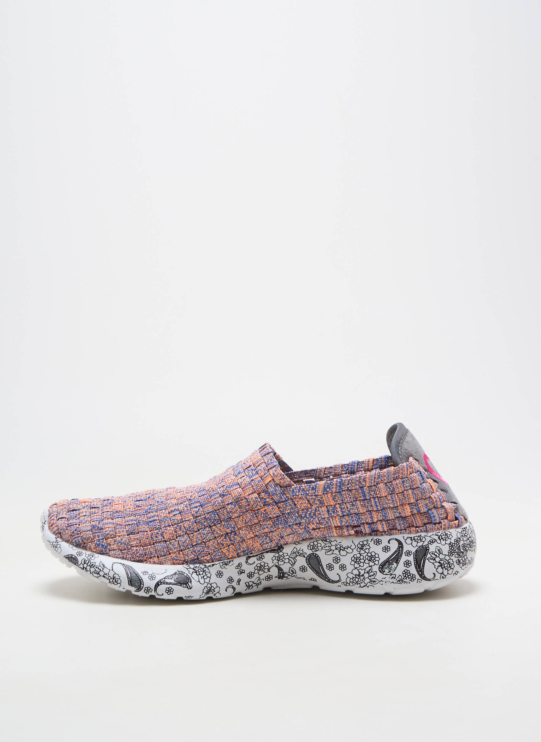 Slip-on batai apvalus mygtukas plokščias kulnas iki 3 cm oranžinė ROCK SPRING moteris