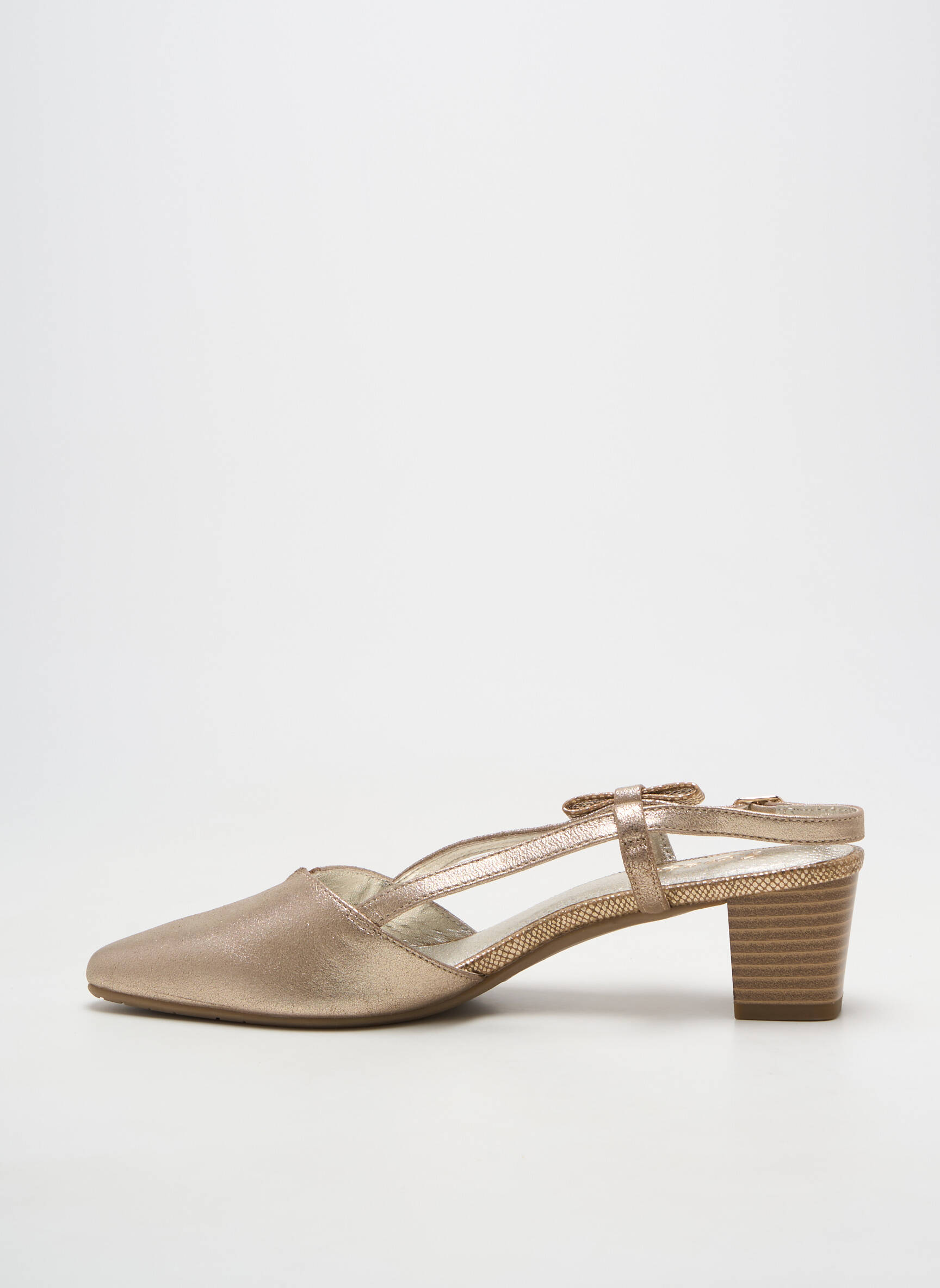 Sandalai/nu pėdos amortizuojančios pado tipas kulnas nuo 4 iki 6 cm auksas SWEET moteris