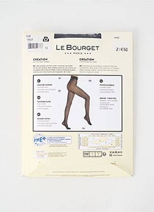 Kojinės tamprumas juodas LE BOURGET moteris