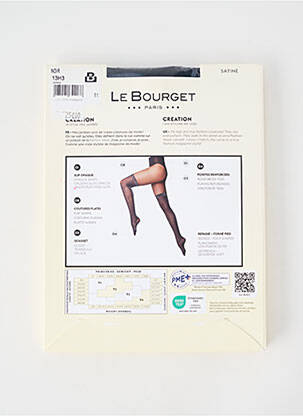 Kojinės tamprumas juodas LE BOURGET moteris