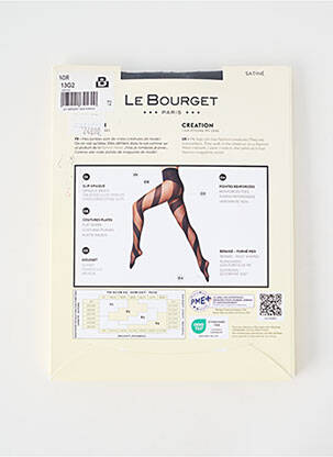 Kojinės tamprumas juodas LE BOURGET moteris