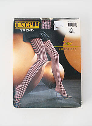 Kojinės fantazijos raštas rožinė OROBLU moteris