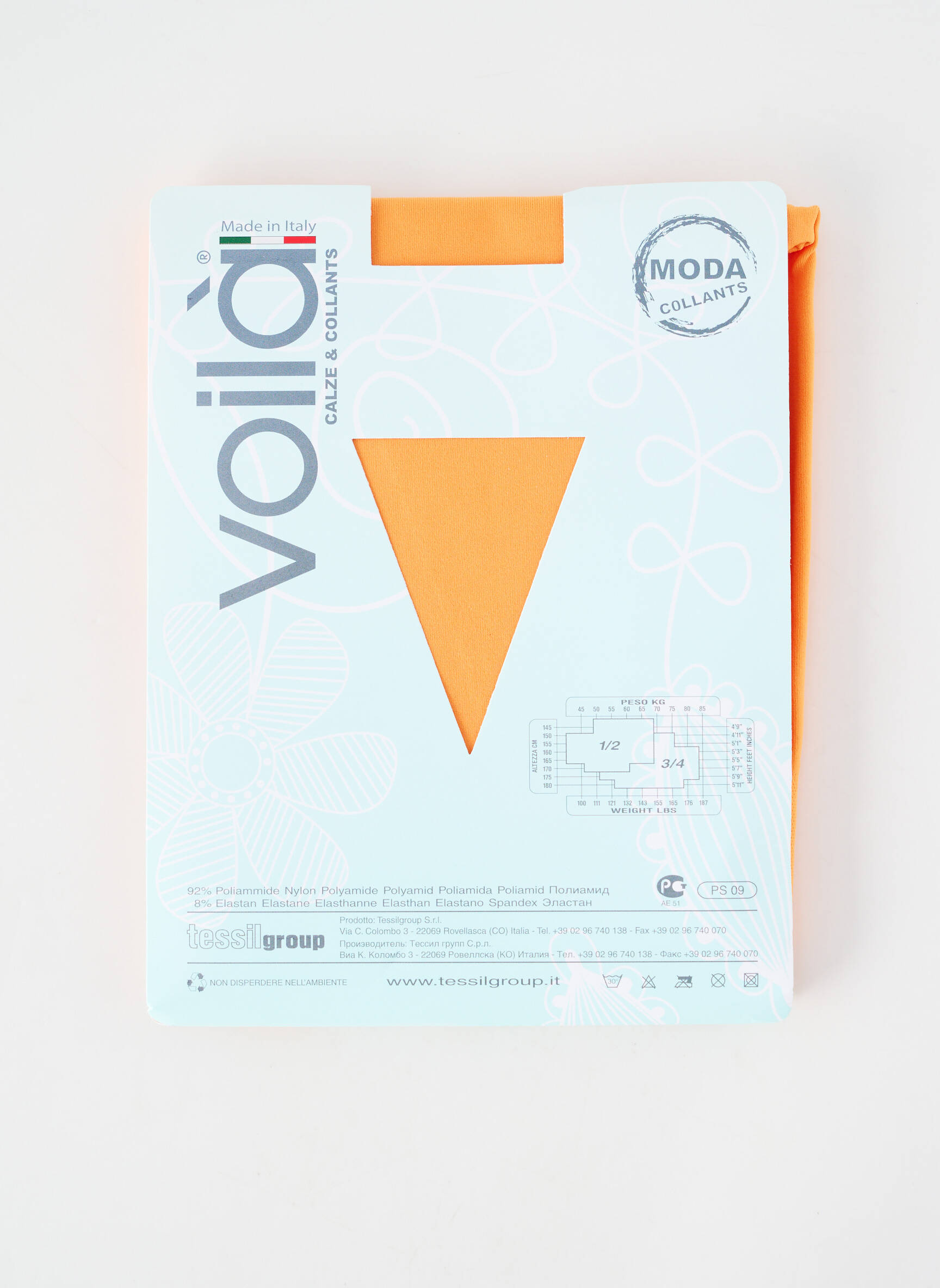 Kojinės tamprumas oranžinė VOILA moteris
