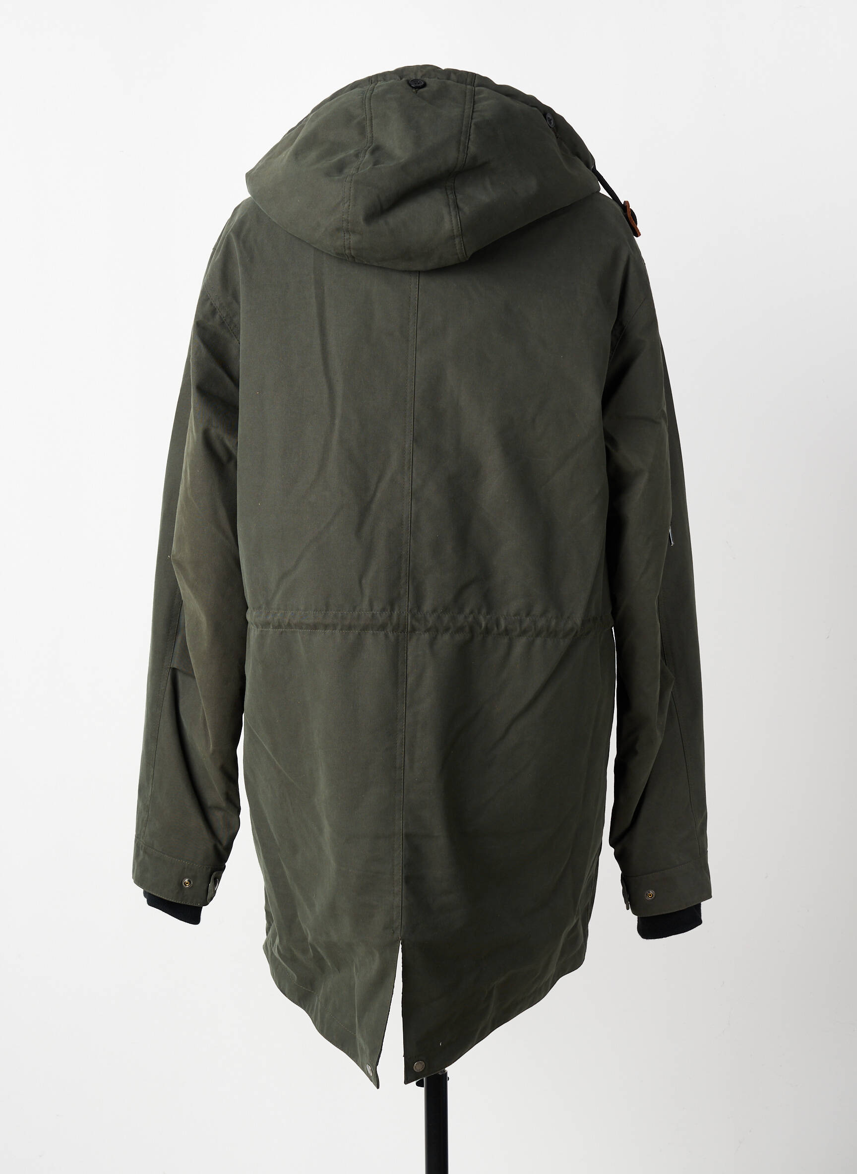 Parka ilgos rankovės su gobtuvu žalias IRON AND RESIN vyras
